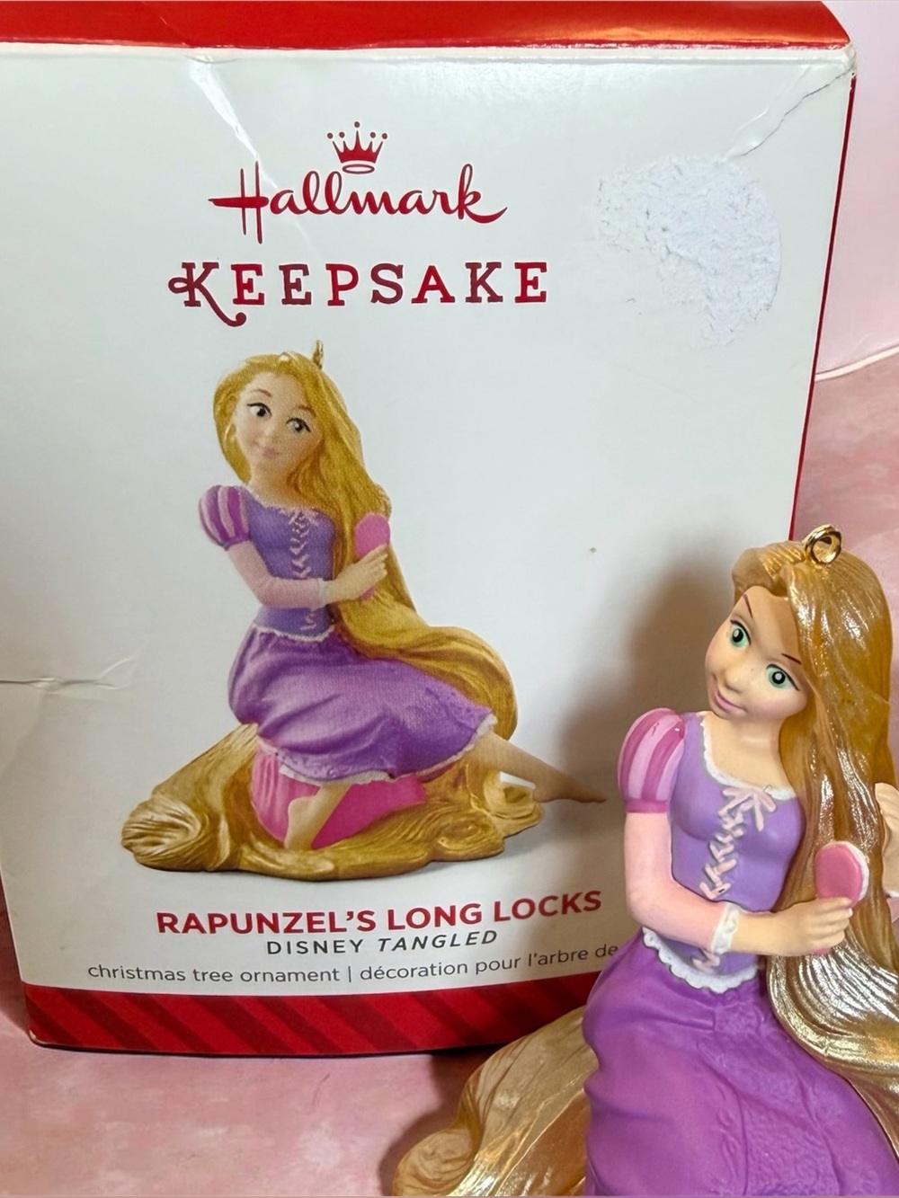 Hallmark Rapunzel Purple and Gold Disney Keepsake Ornament 2014 Tangled